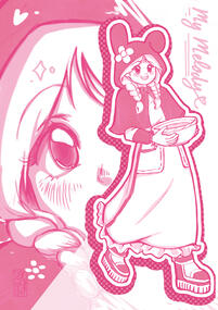 BnW (Pink) Color Fullbody + Headshot